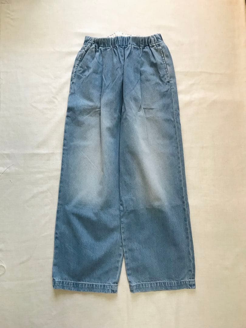 早割1/11まで【美品】フェードデニムイージーパンツ L/INDIGO