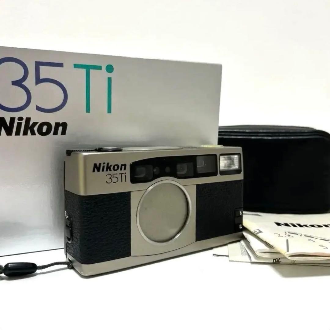 Nikon 高級フィルムカメラ 35Ti 【元箱/説明書/標準カメラケース付】
