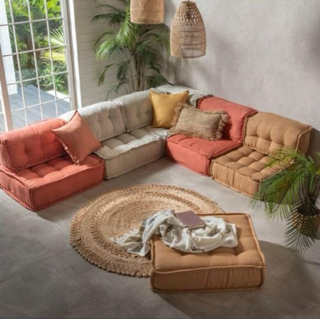 ette エット　フロアソファ　アイボリー