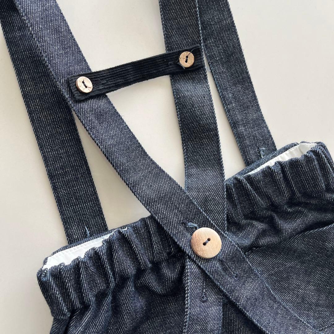 【Hello Lupo】Denim Blueサロペット2-3y