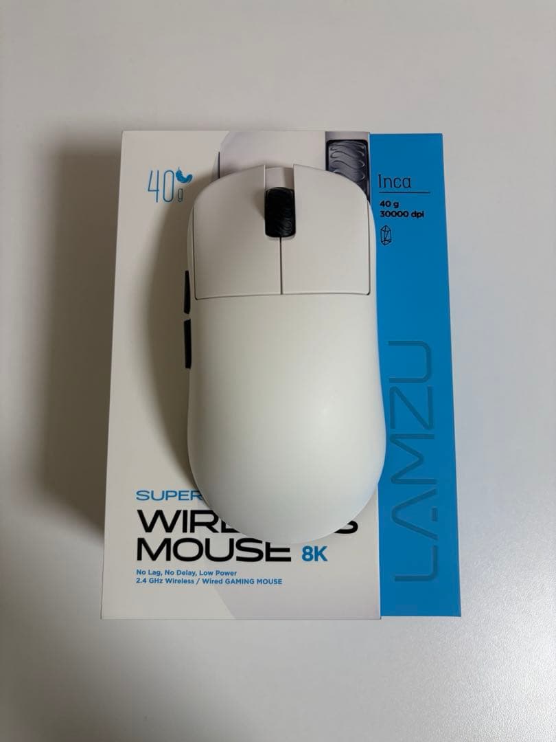 LAMZU Inca ホワイト ゲーミングマウス
