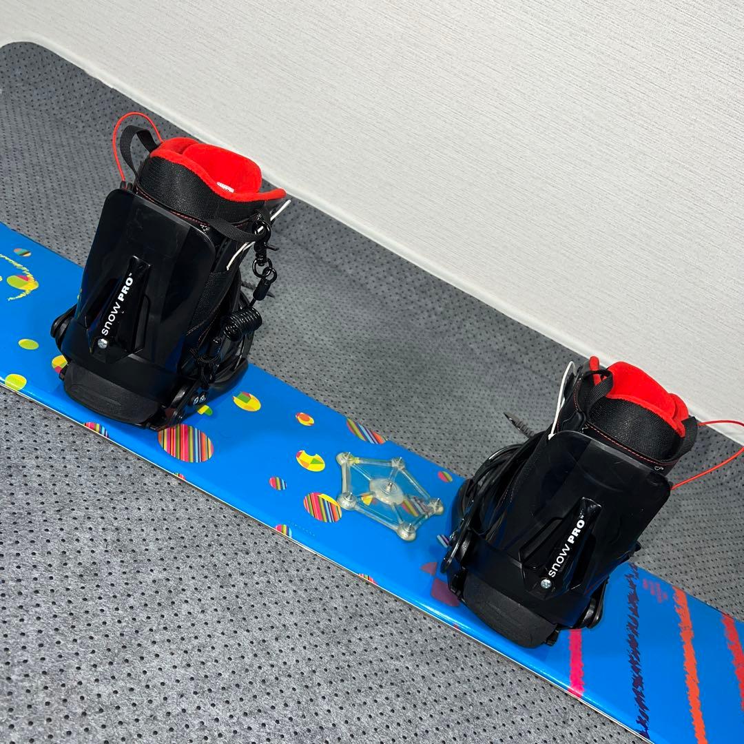 数回使用 キッズスノーボード SLQ 130cm＋バイン＋レースブーツ