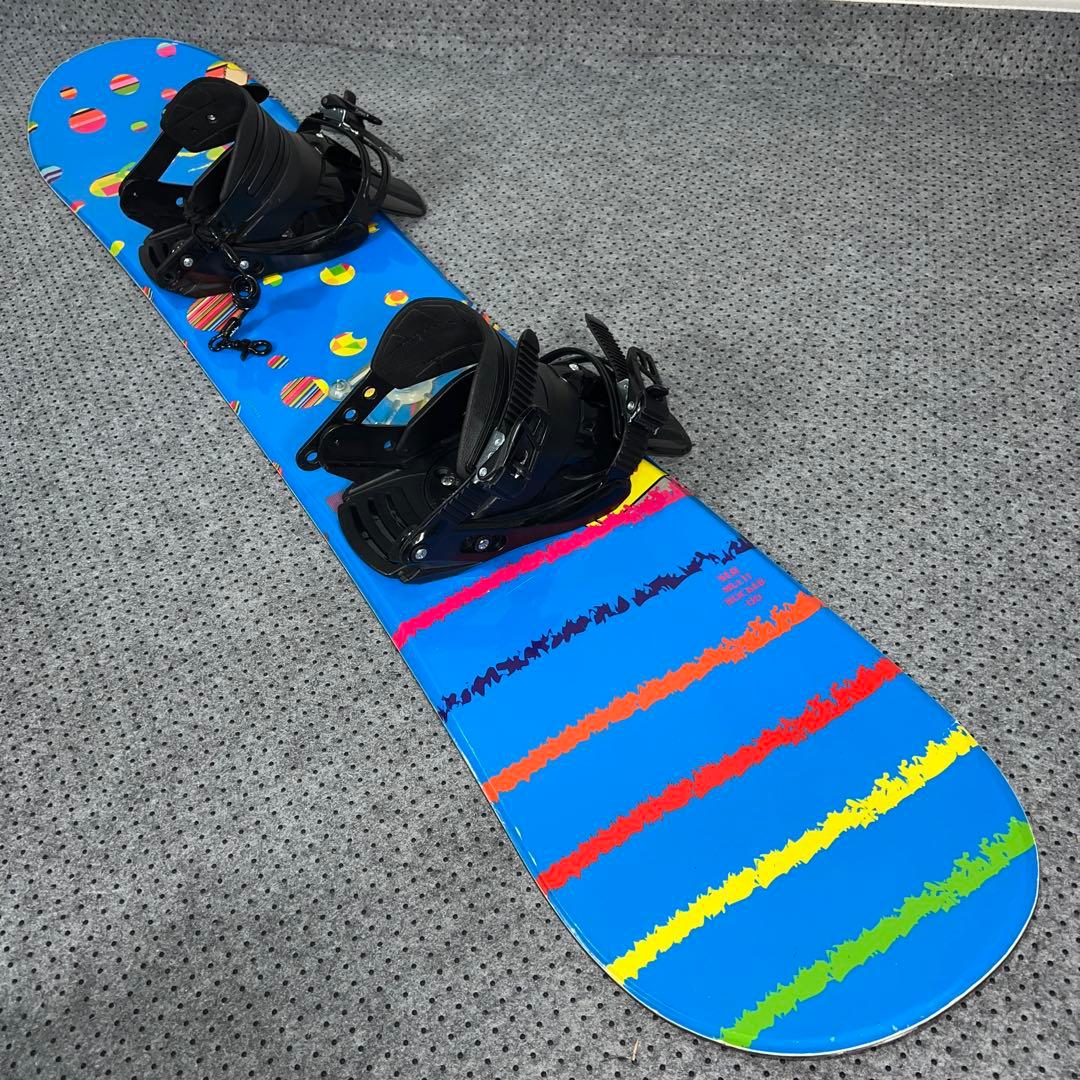 数回使用 キッズスノーボード SLQ 130cm＋バイン＋レースブーツ