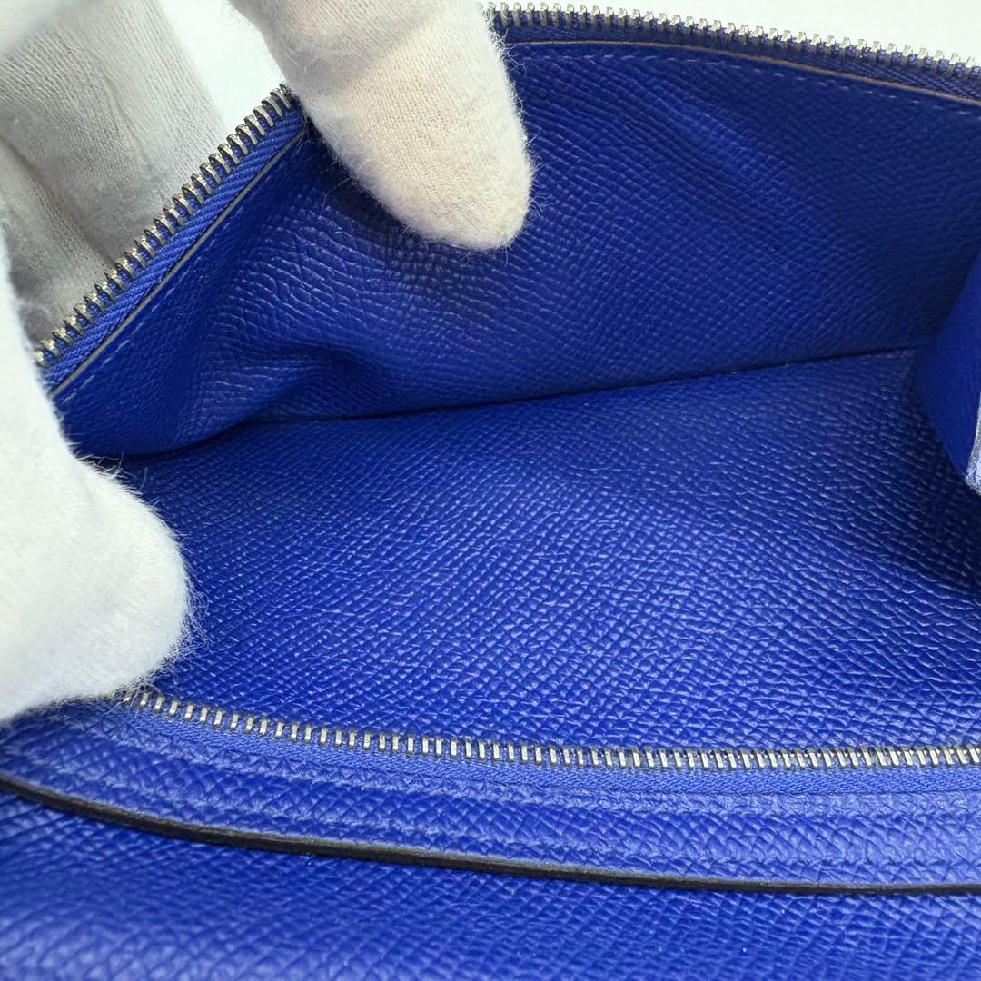 HERMES エルメス ベアンスフレ ブルーエレクトリック　長財布　ブルー