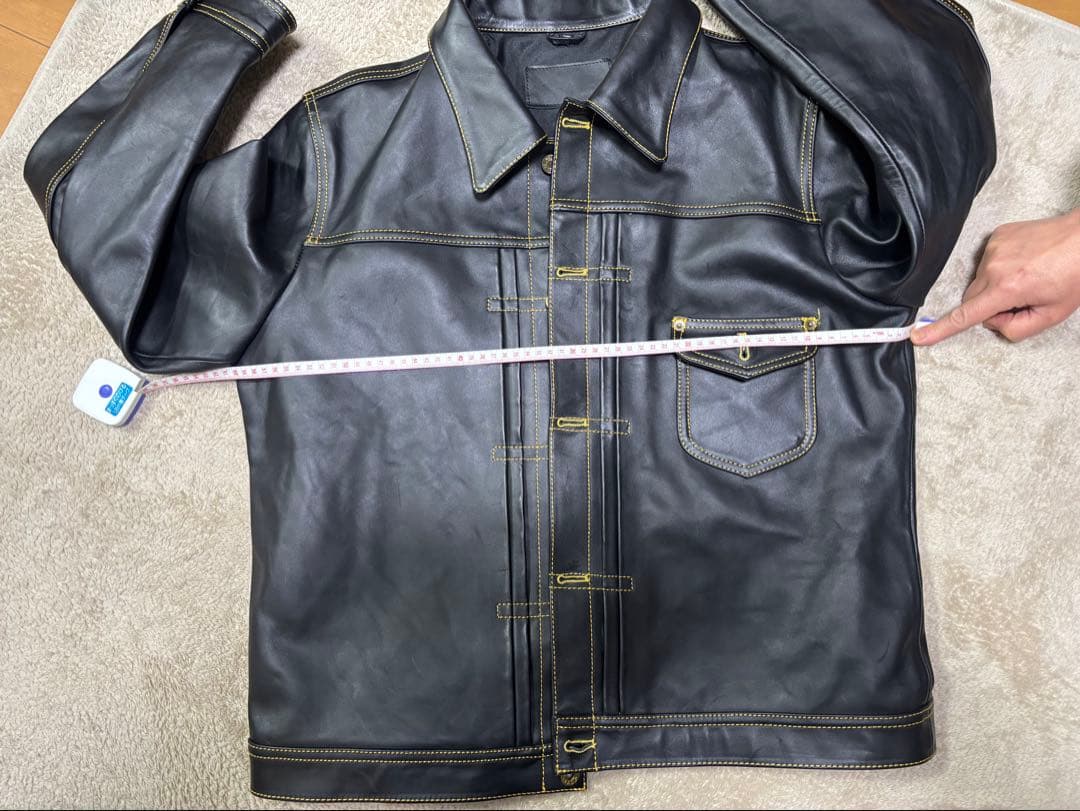 【超美品】ホースハイドレザージャケット 黒