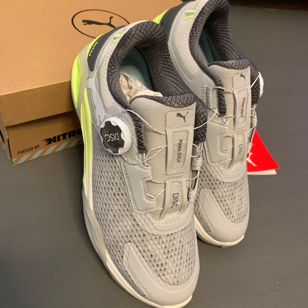 PUMA GOLF ☆プーマニトロ ゴルフシューズ ☆グレー/イエロー