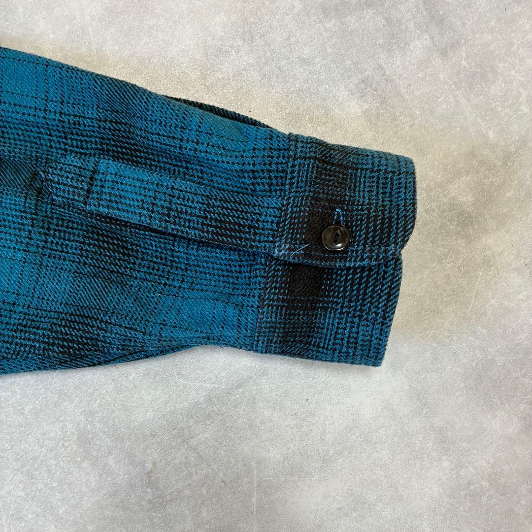 【超美品】BIG MIKE ビッグマイク オンブレチェック ヘビーネルシャツ L