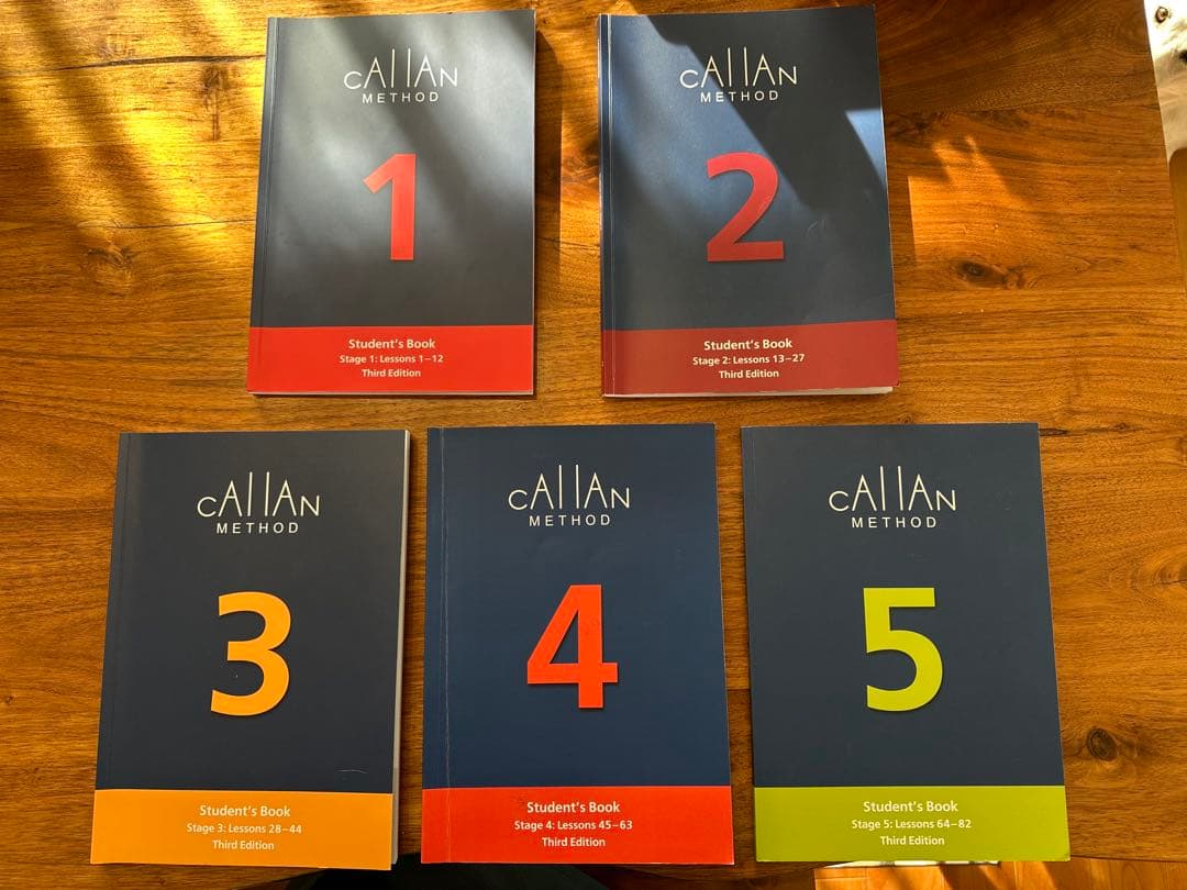 Callan Method 学生用ブック 第3版 最新版　1-5巻　※最終値下げ