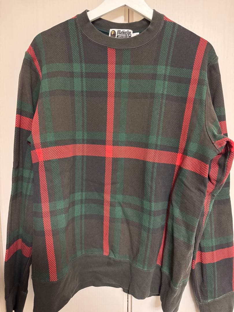 A BATHING APE（BAPE） スウェット トレーナー／チェック柄