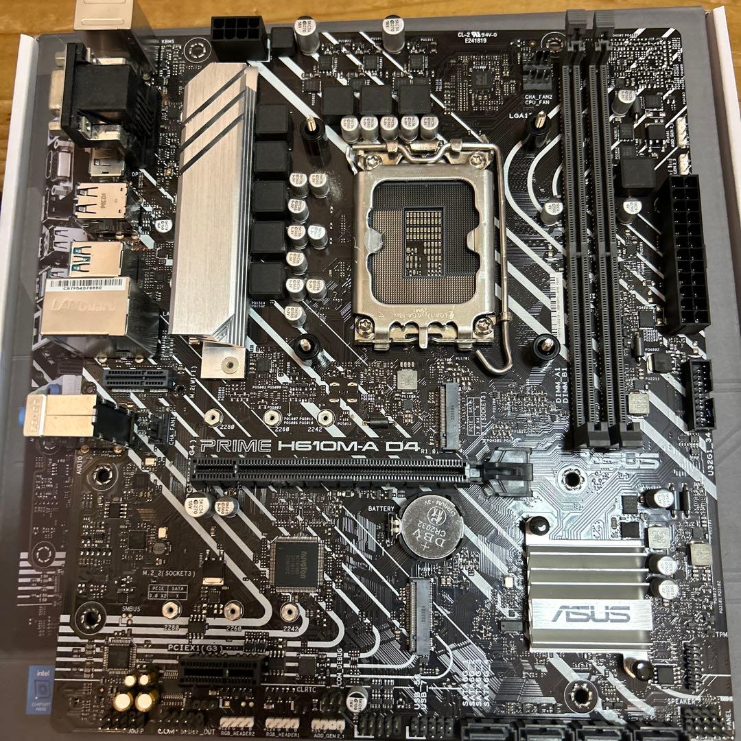 専用 ASUS PRIME H610M-A D4 マザーボード cpu付き