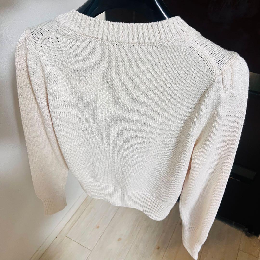 新品☆ANAYI ブライトリリヤーンクルーネック カーディガン/セオリー、23区