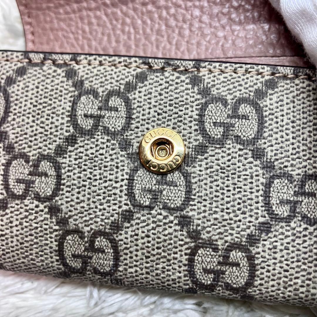 美品✨GUCCI 6連キーケース マーモント GGスプリーム GG柄