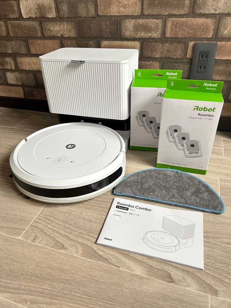 【紙パック5枚付】ルンバ コンボ2 Essential ホワイトY051260