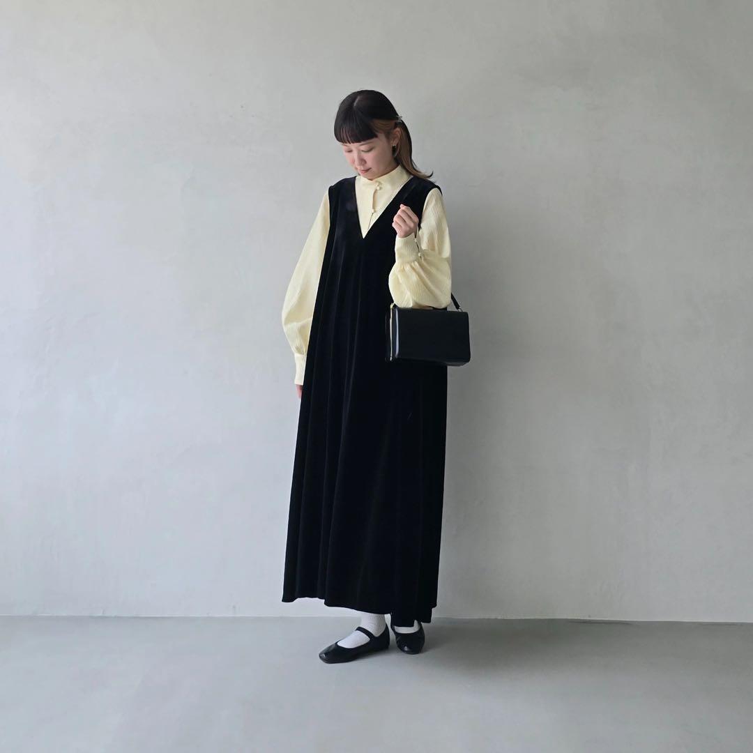 foufou THE DRESS #16 サイズ1 ノースリーブベロアワンピース