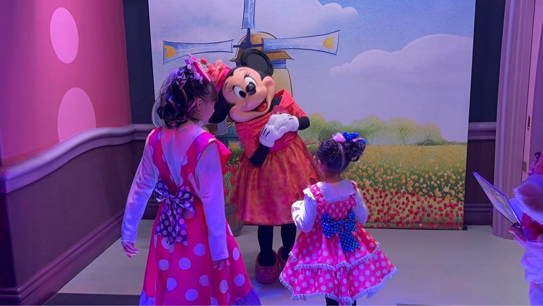 ディズニーパルパルーザ　ミニーファンダーランドコスチューム一色　サイズ120程度