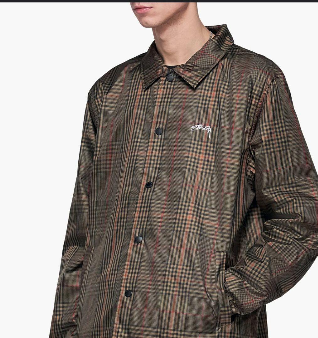 Stussy チェック柄 コーチジャケット