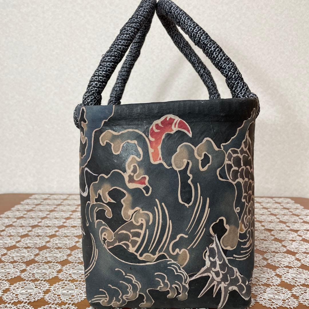 一閑張りバッグ⑨龍