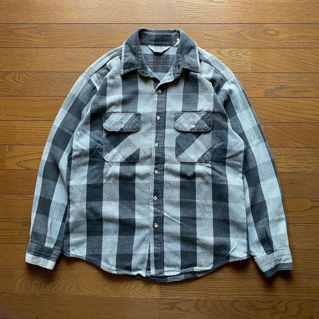 トップス 70s 80s Five Brother flannel shirt
