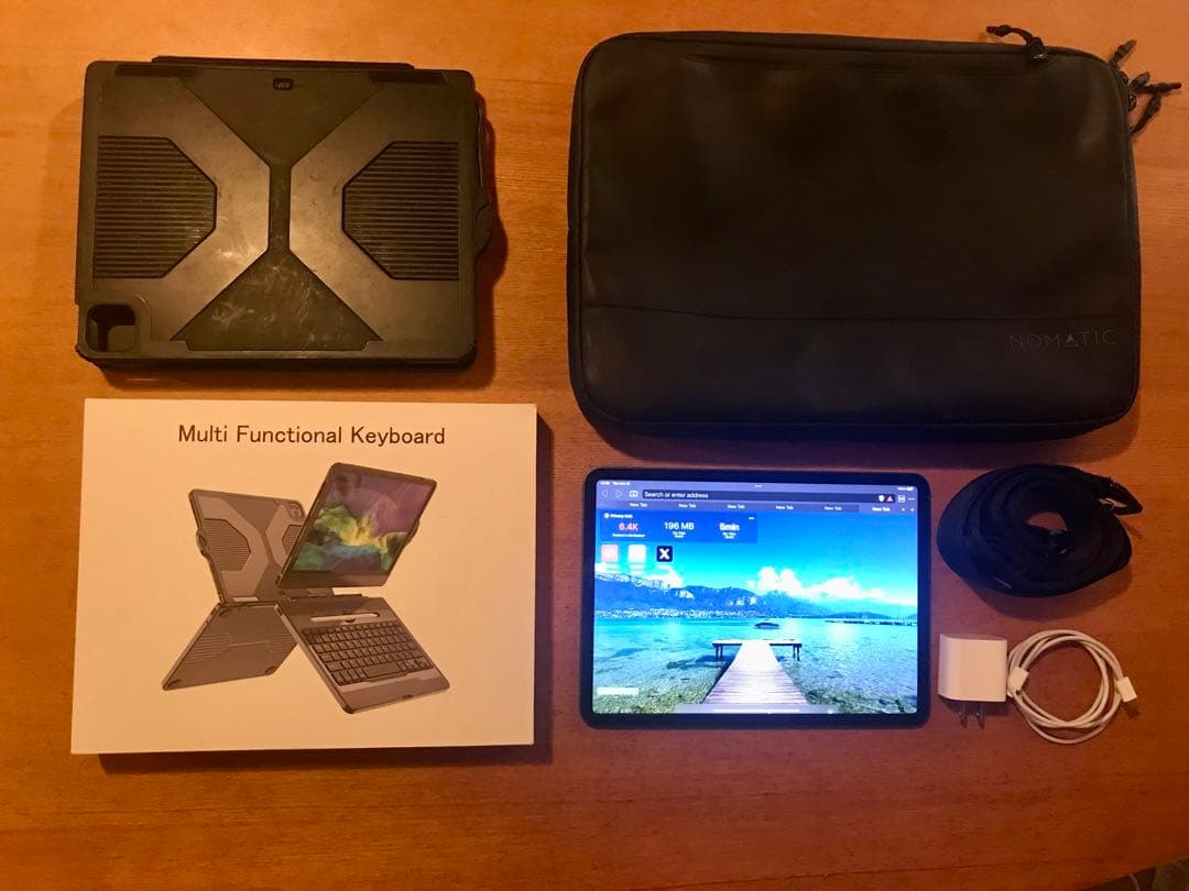 IPad Pro 11 ＋CHESONA キーボードケース＋NOMATICバッグ