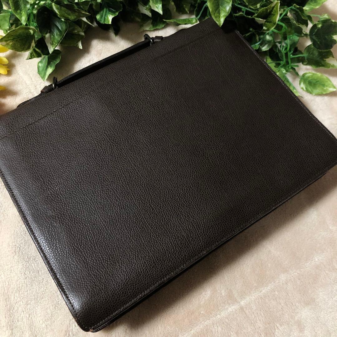 レア✨ポーター　吉田カバン　ブリーフケース ダレスバッグ　レザー　ダークブラウン