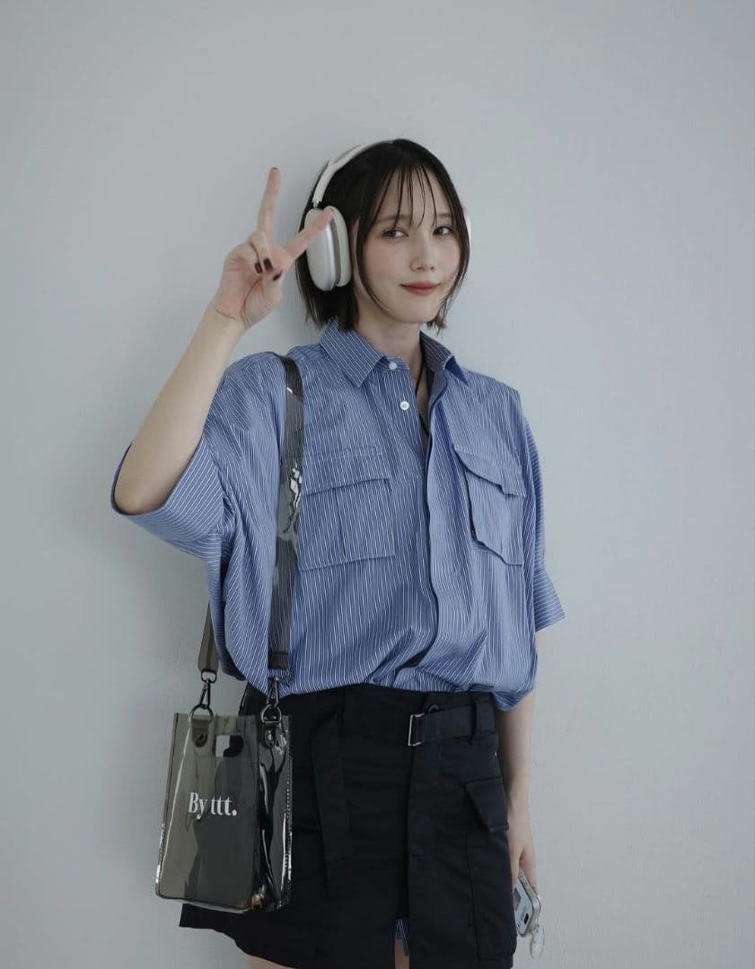 sacai サカイ THOMAS MASON ハーフスリーブシャツワンピース