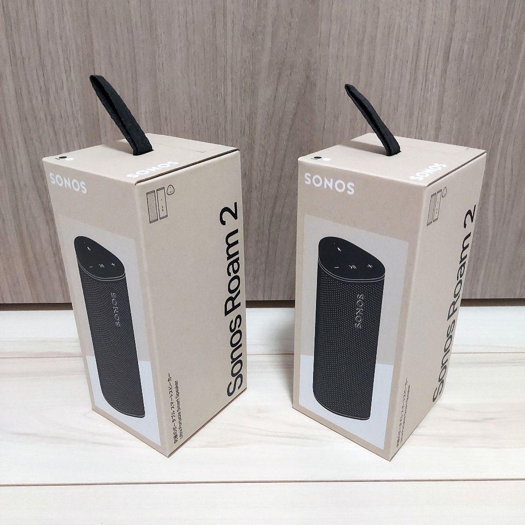 Sonos Roam2 スピーカー Wi-Fi Bluetooth 黒 2セット