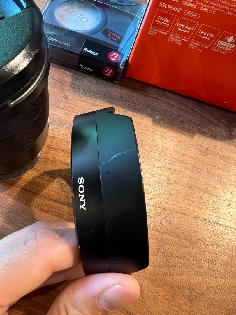ソニーSONY FE16-35mm F4+レンズプロテクター付き
