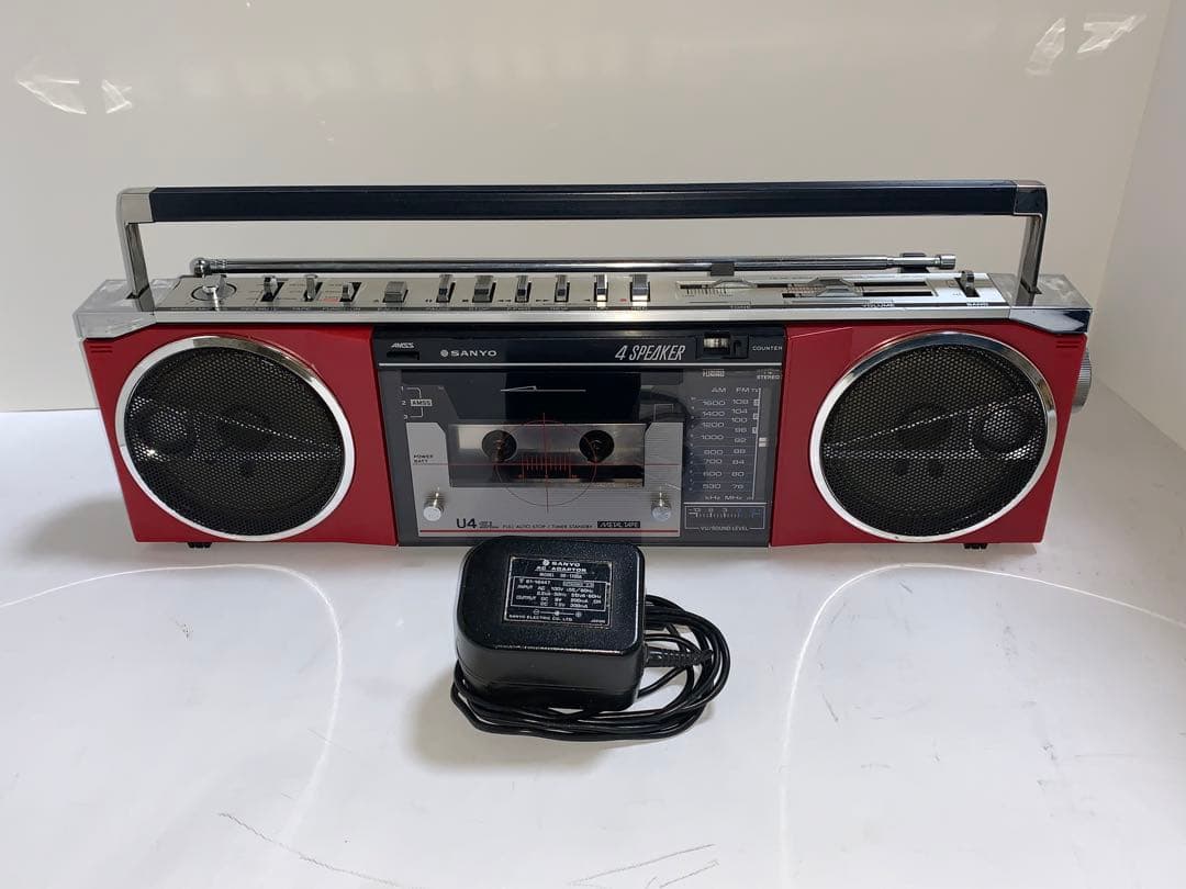 SANYO MR-U4SL FM/AM ステレオラジオカセット 動作美品