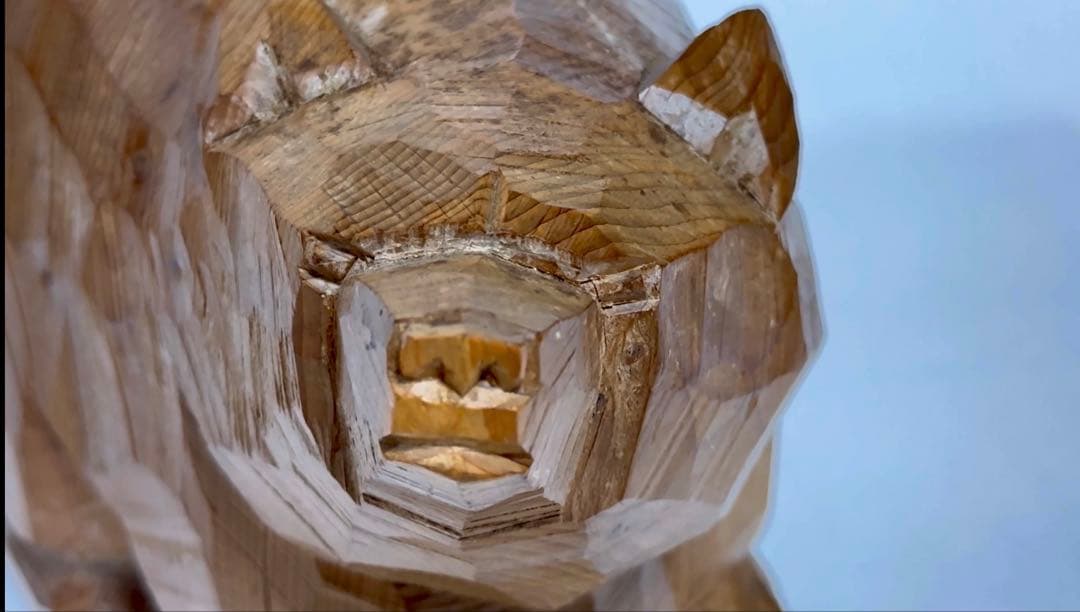 木彫り熊　八雲　2体セット【茂木多喜治作・加藤貞夫作】