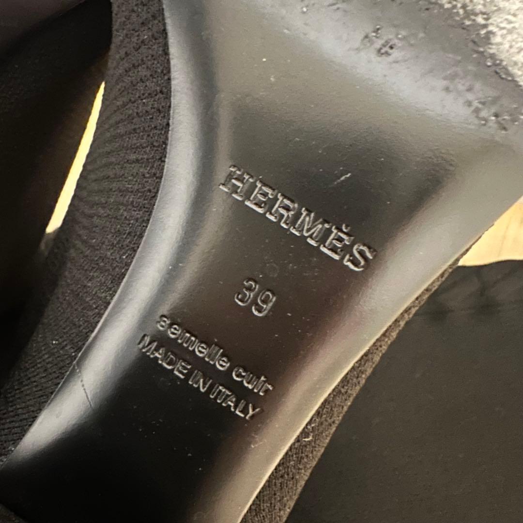 【美品】【限定価格】エルメスHERMESフォンテーヌロングブーツニットブーツ