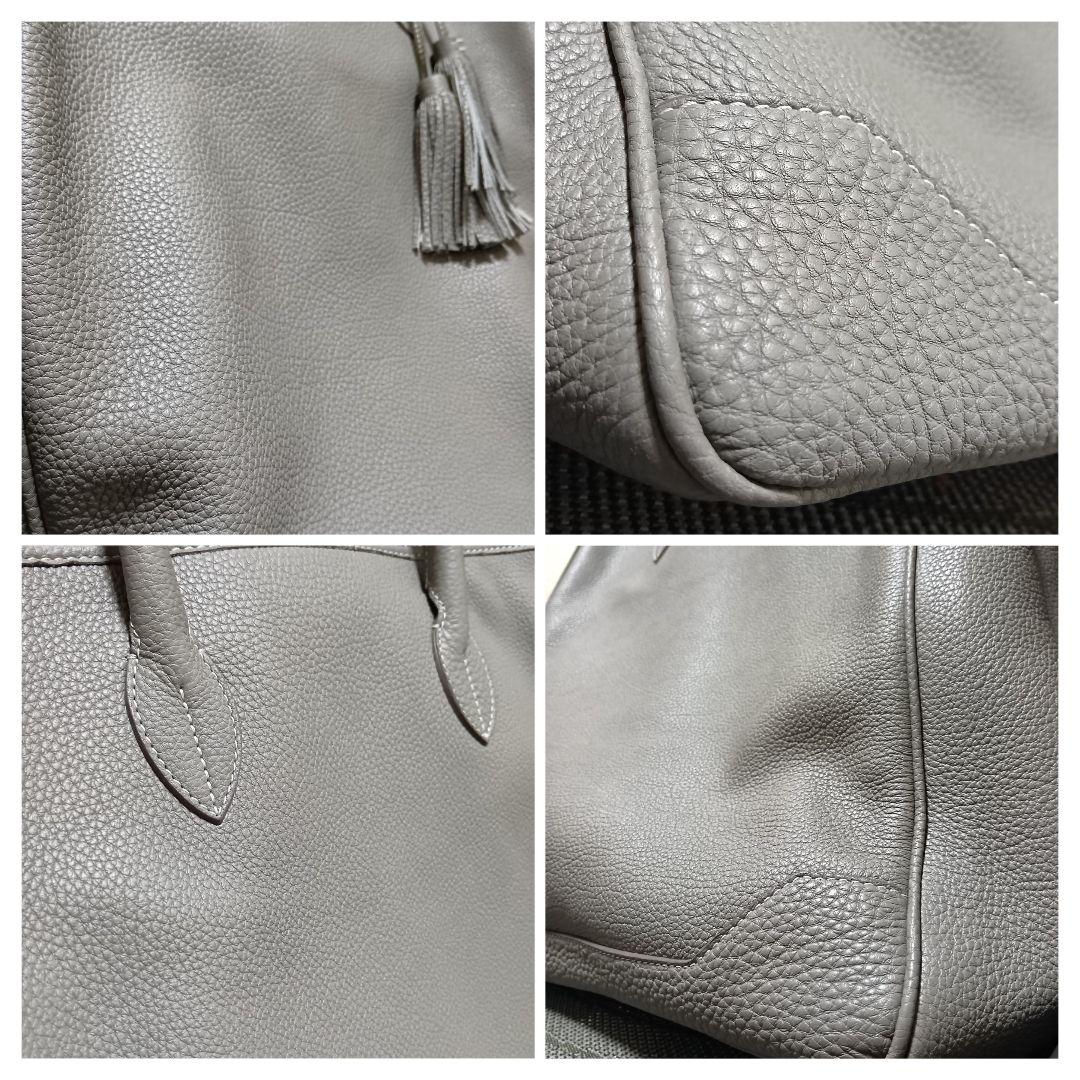 【極美品 ACATE アカーテ】シロッコ シュリンクレザー トートバッグ 廃盤品