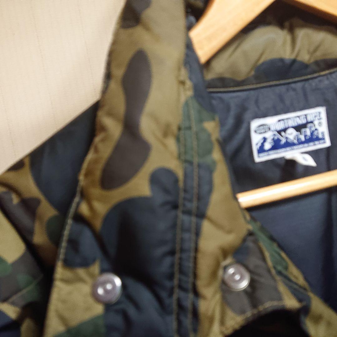 アベイシングエイプ ダウンジャケット カモフラ迷彩 S