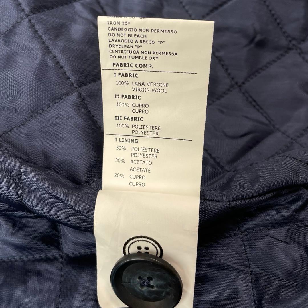 MiMiSolミミソル イタリア製 ロゴ刺繍 フリル ウールコート マメール