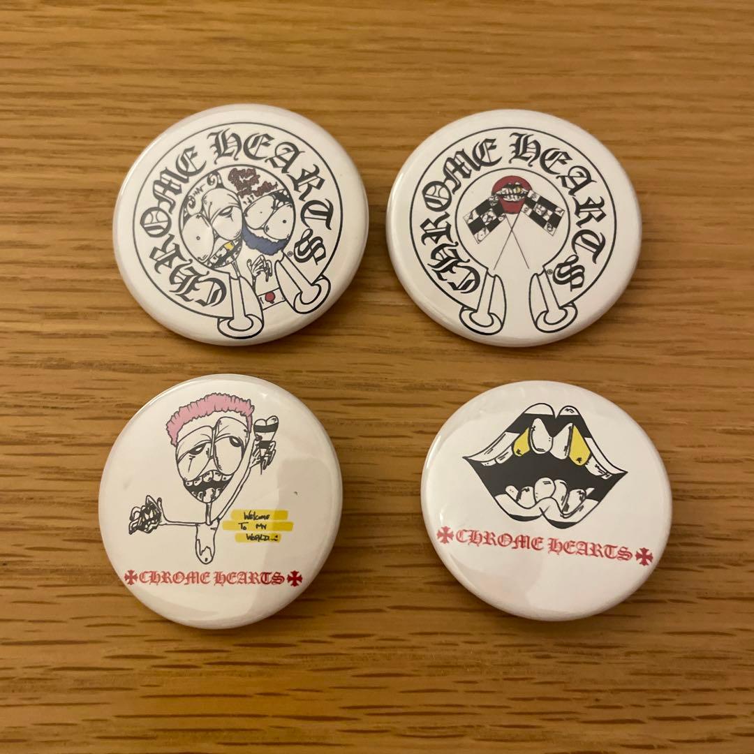 希少　CHROME HEARTS x MATTY BOY 缶バッジ 4個セット