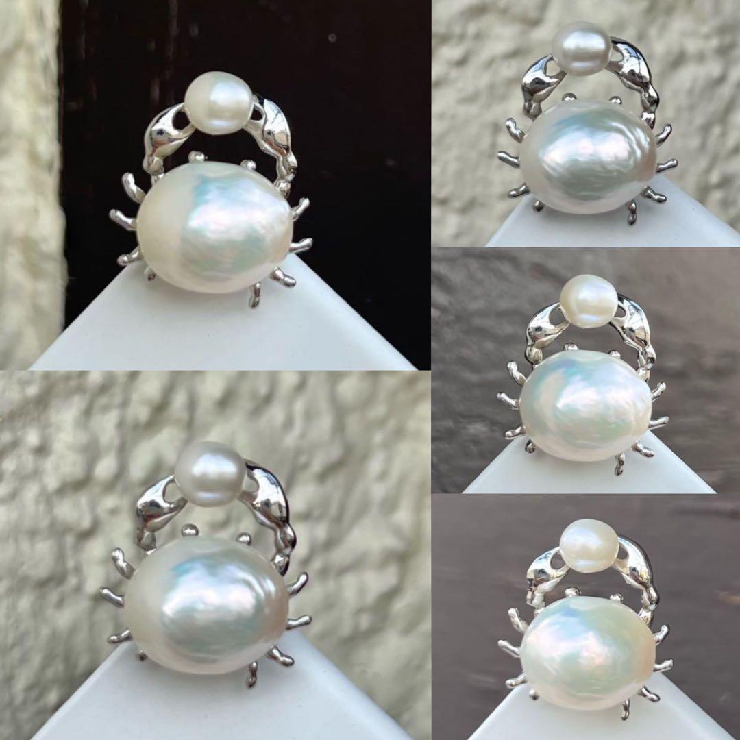 葉子様リクエスト5点まとめ商品　パールピアス　バロックパールペンダントトップ