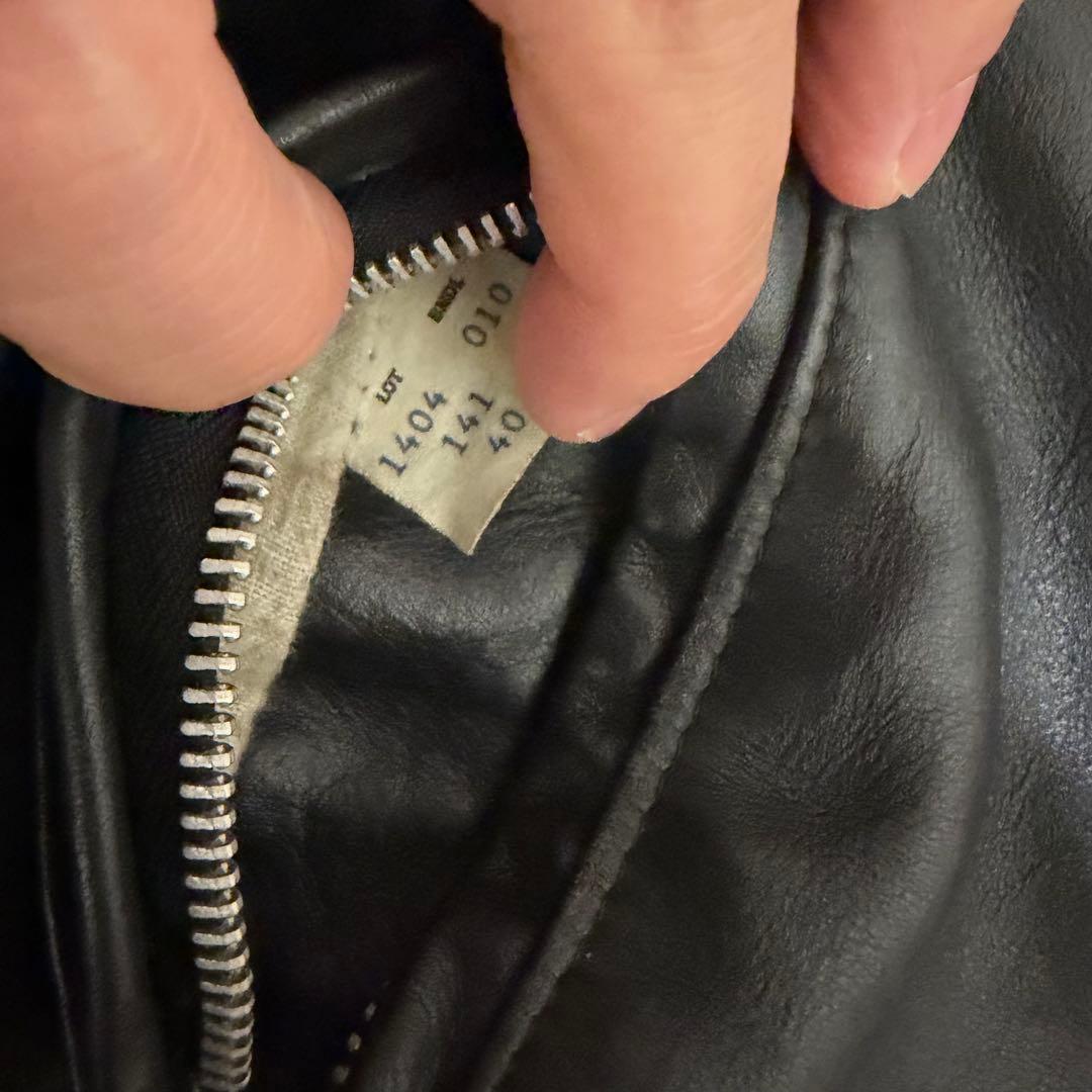 希少美品XLサイズ相当　ショット　141 シングルライダースジャケット　ライナー