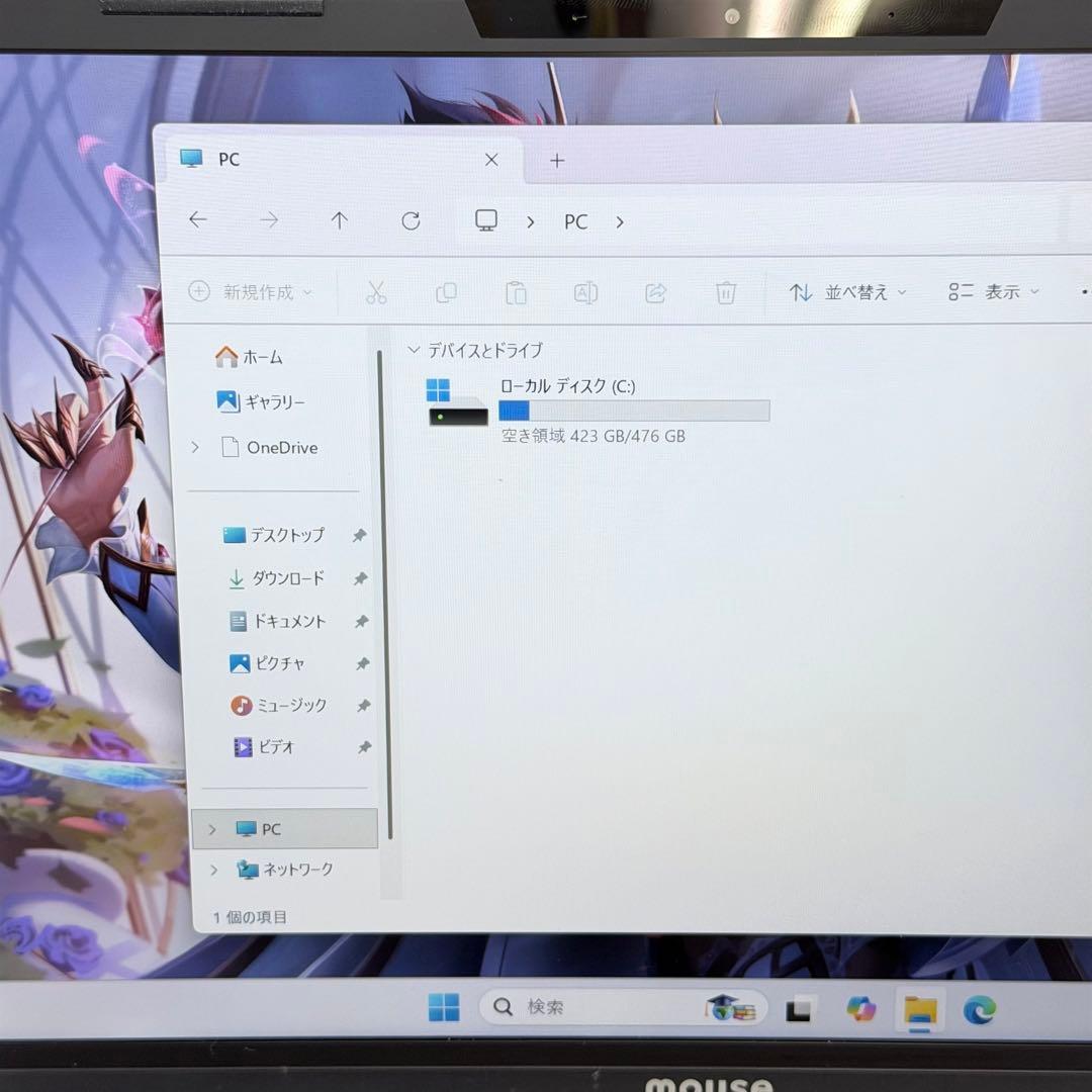 Windowsノート本体 Mouse computer X4-i7CMLAB-BPQD I7/16/512