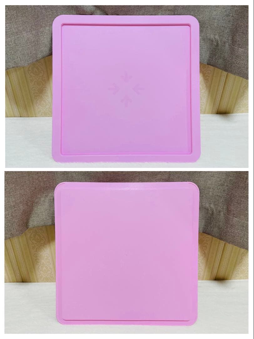 3個セット/タッパーウェア/マルチオーガナイザー/キャスター付きパレット/ピンク