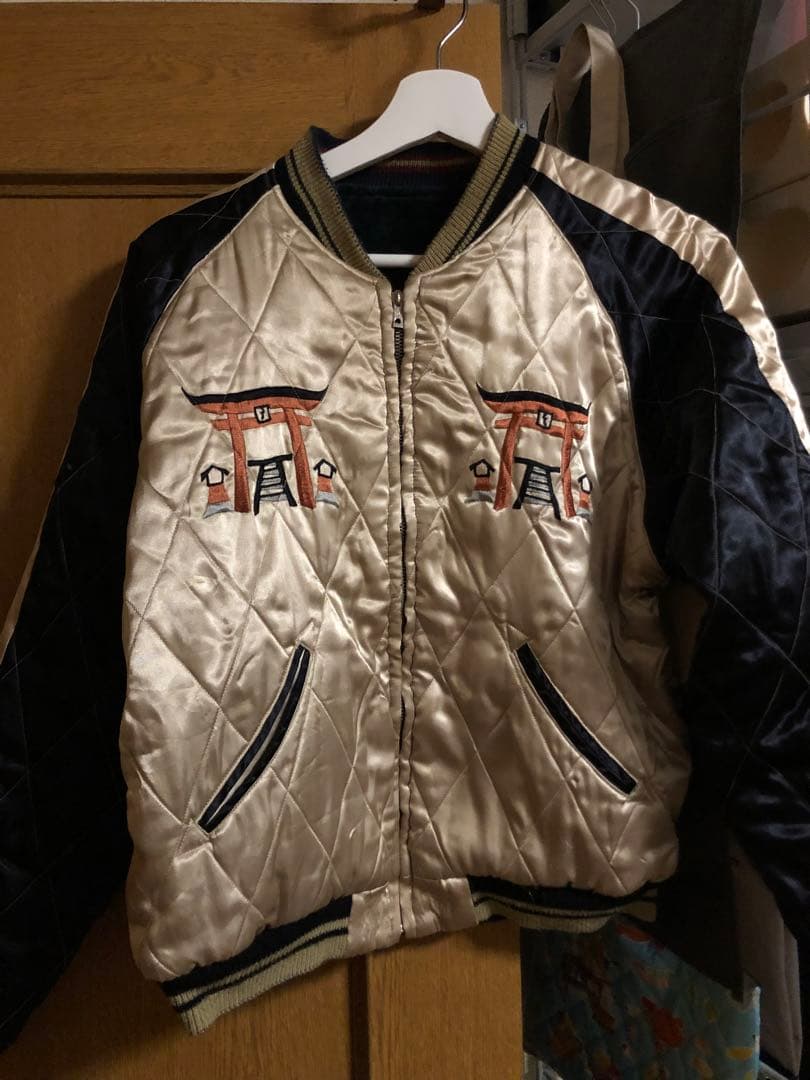 テーラー東洋　スカジャン　ドラゴン　緑　沖縄　M TT10727