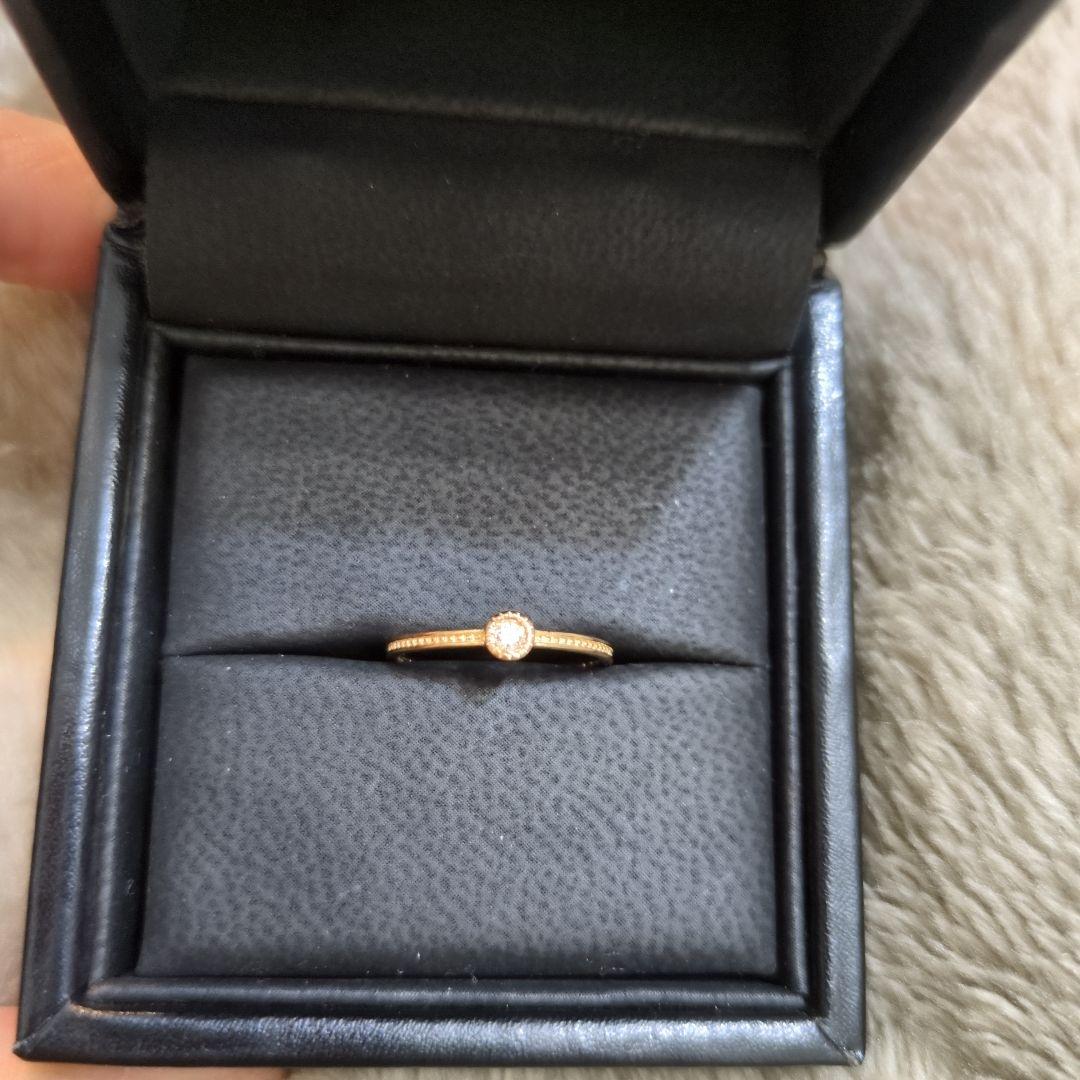 お値下げしました ete k10yg ダイヤモンリング7号 【最終価格】