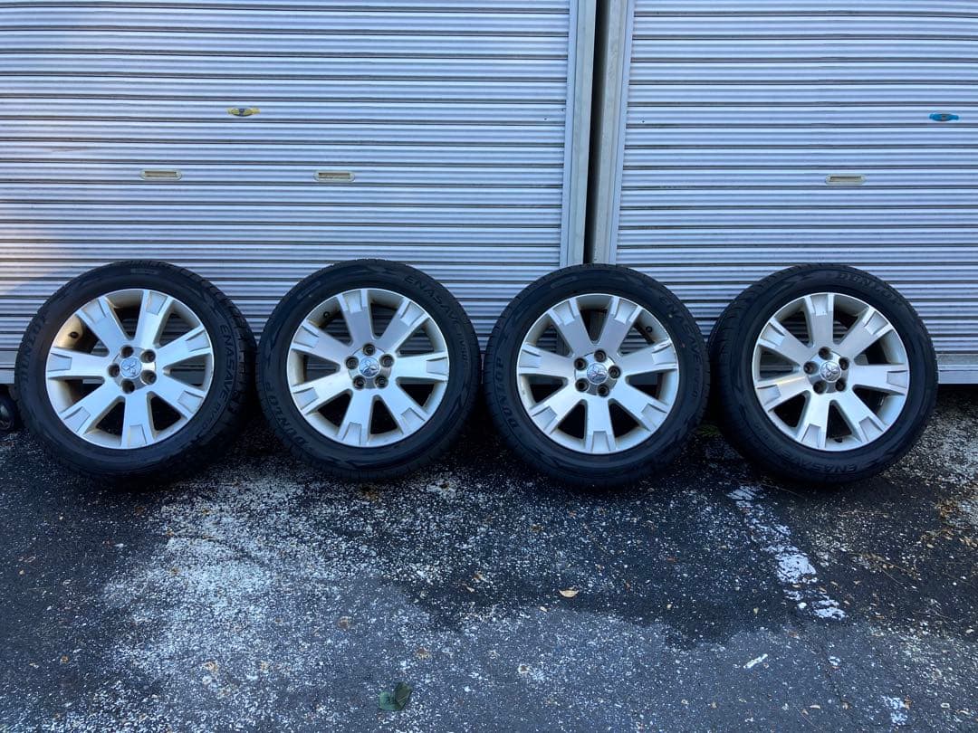 デリカD:5純正アルミ&タイヤ　DANLOP ENASAVE 225/55R18