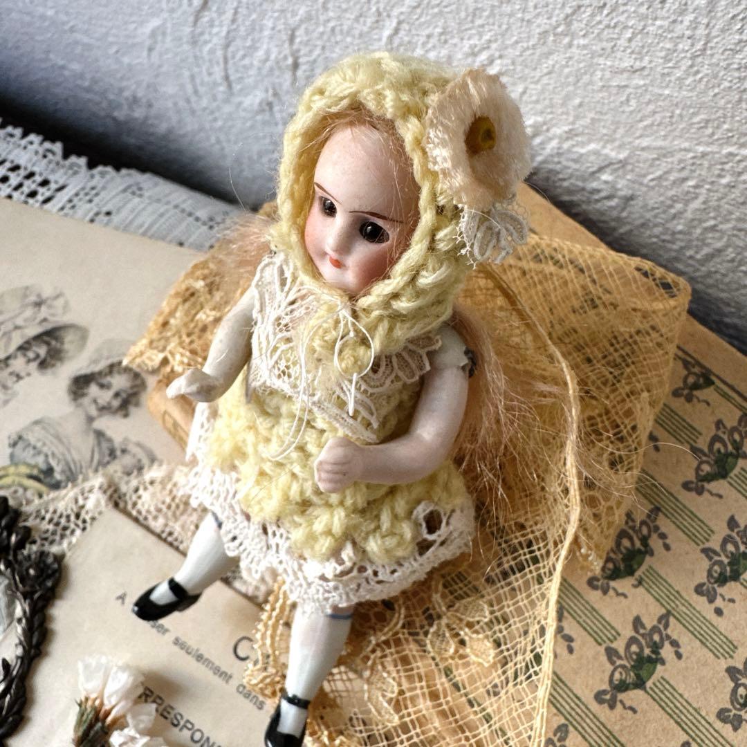 ドイツアンティークミニョネット　オールビスクドール　アンティークドール