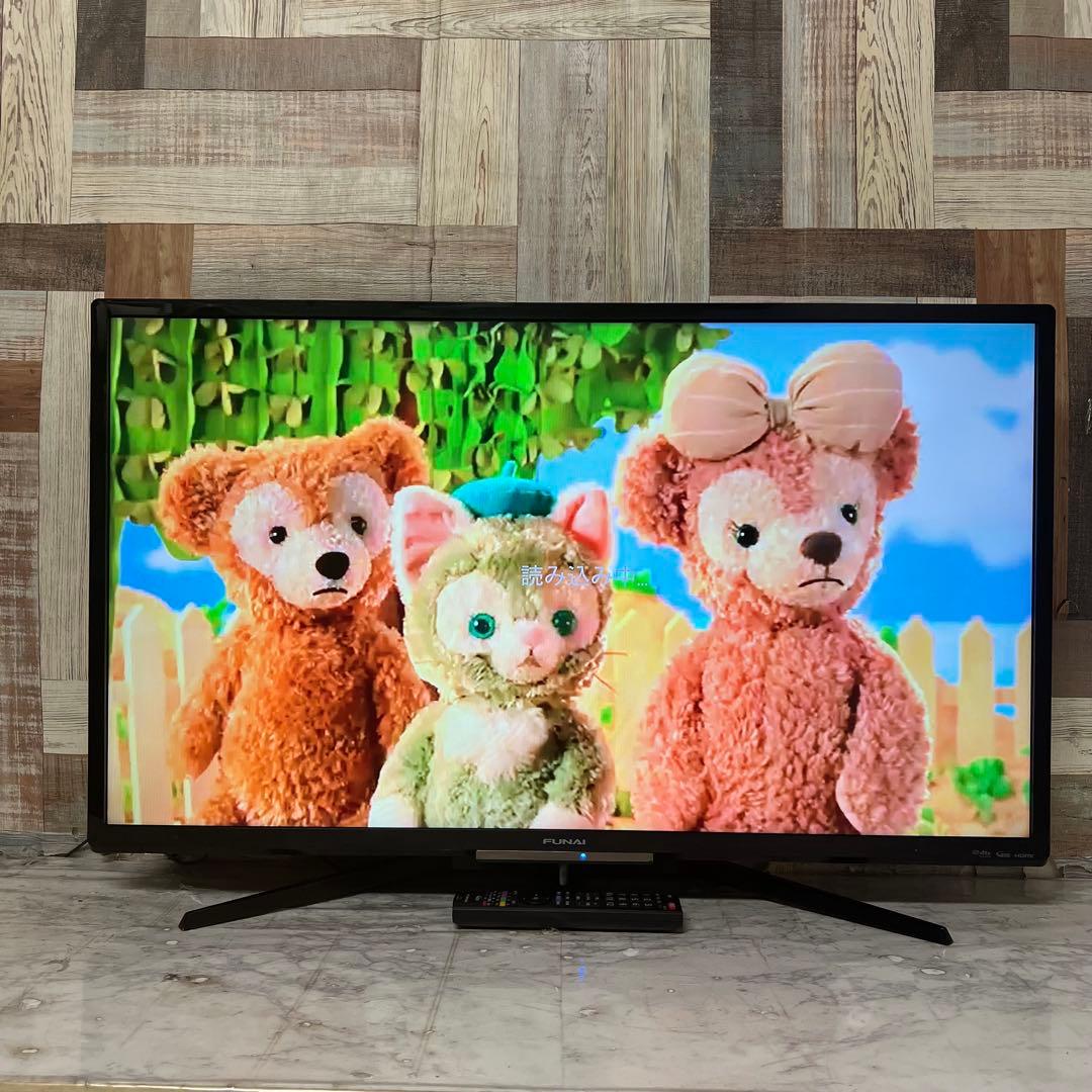 リクエスト価格❣️フナイ40V型HDD録画機能付テレビ見ながら録画も可能。