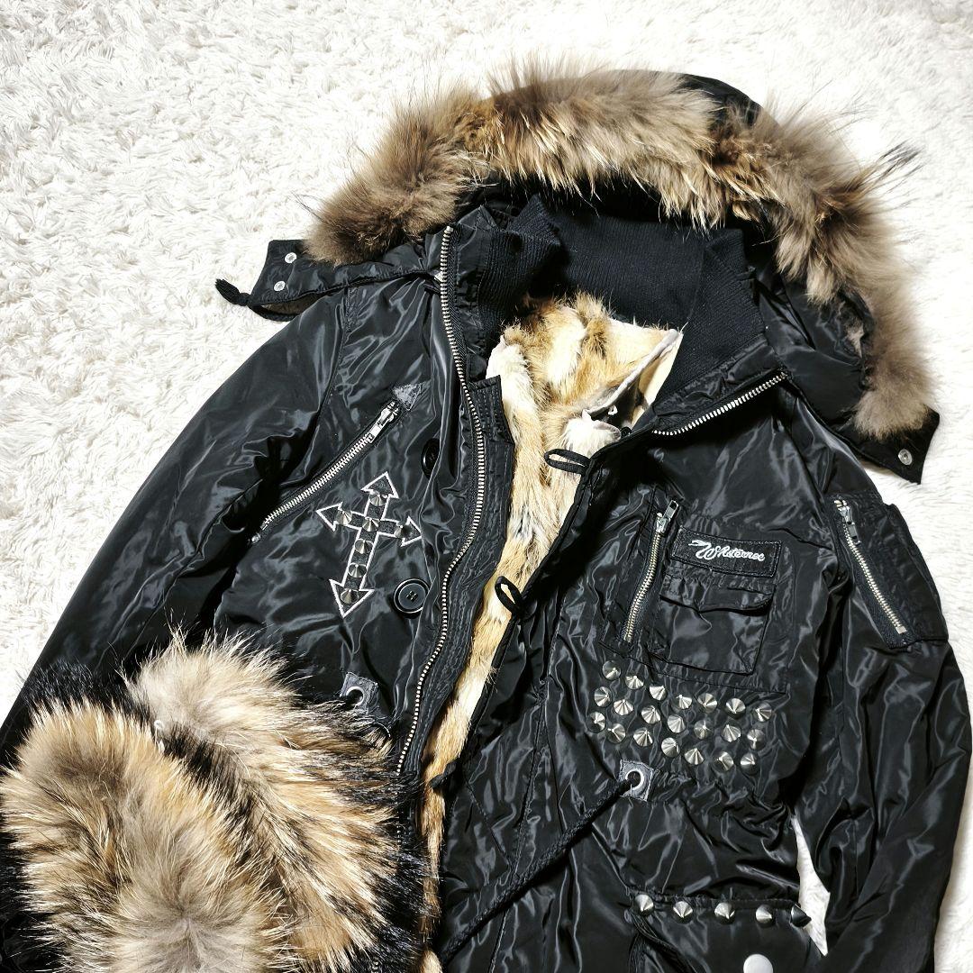 y2k 00s archive リアルファー 平成 ギャル スカル スタッズ