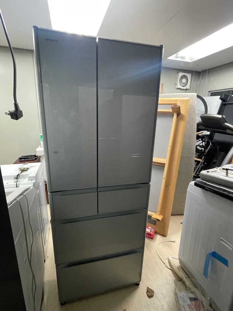 日立 冷蔵庫 R-F48M1 (XS) 型 475L