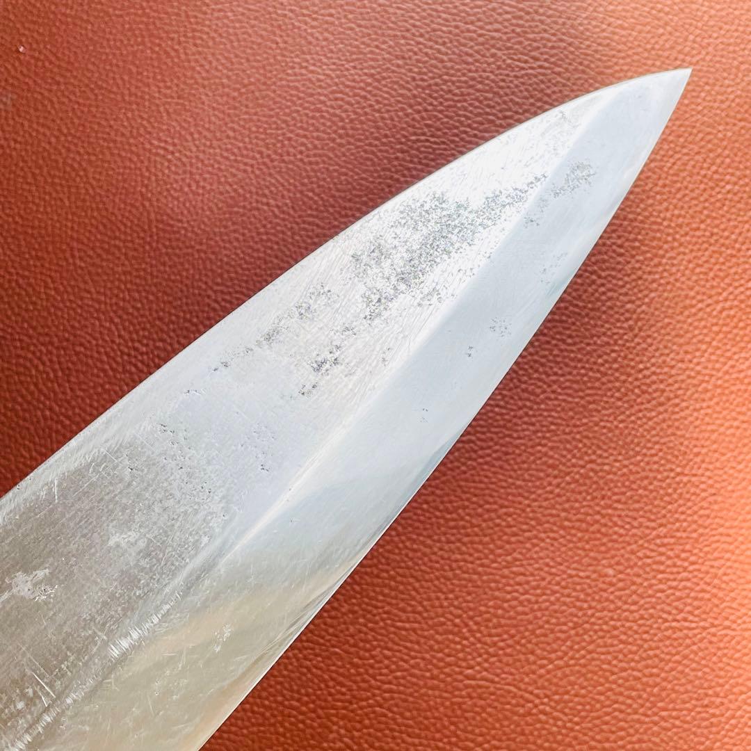 正本作　水牛柄付　大出刃包丁　刃渡り　205mm　手研ぎ済み