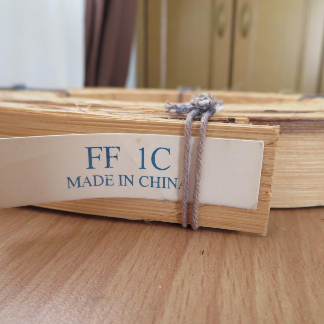 ③ハンドメイド　バスケット材料　リード　5点まとめて　約2,250g　木製かご籠