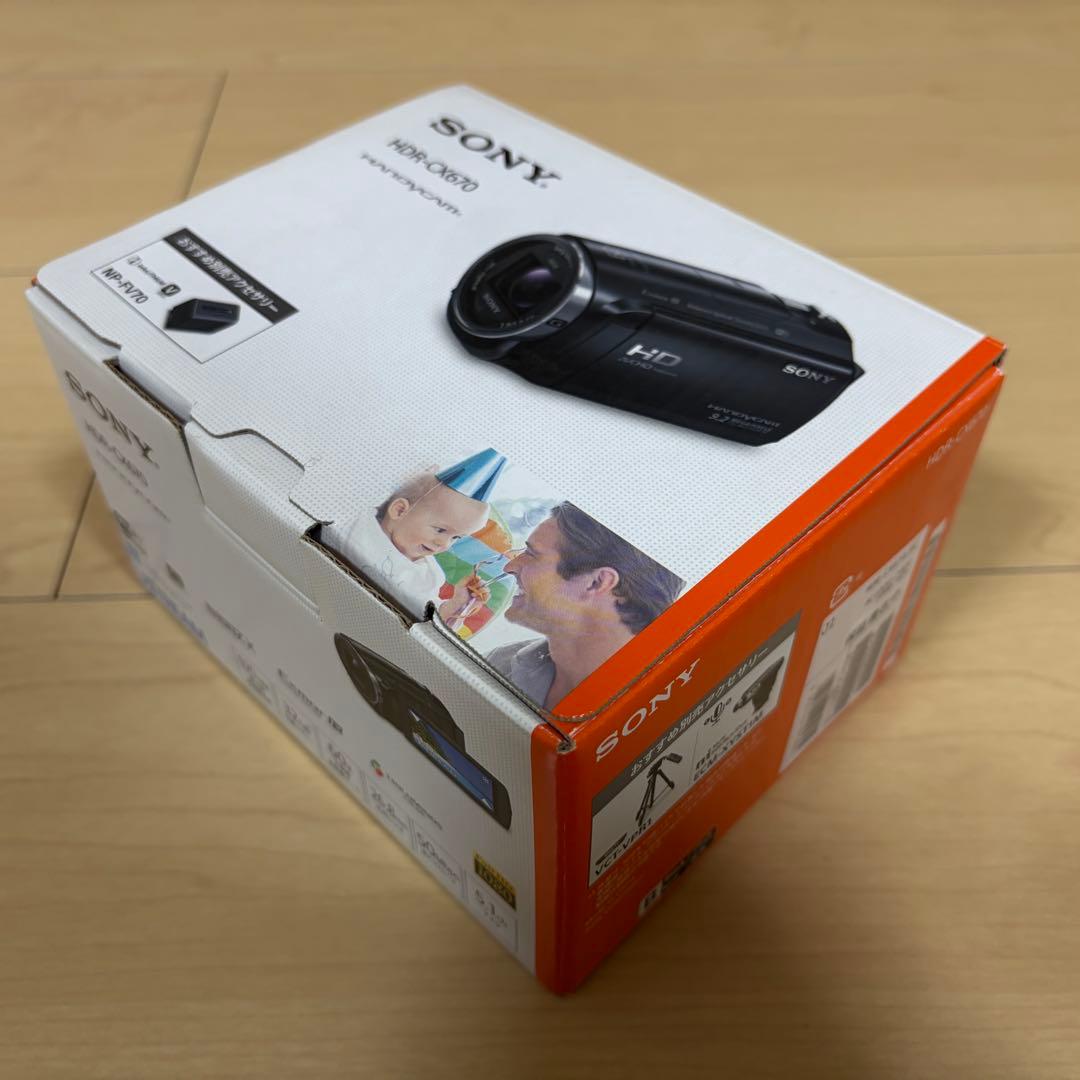 ソニー SONY HDR-CX670 デジタルビデオカメラ ブラック【中古】