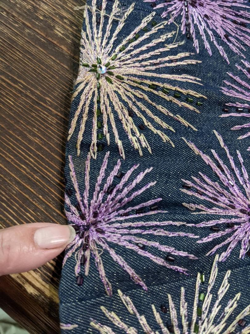 Christian Dior 花火模様 フレアパンツ 38