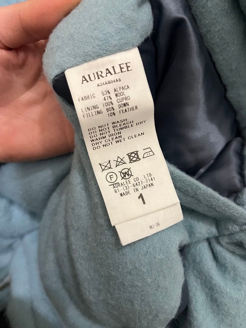 AURALEE ダウンジャケット　ウールダウン